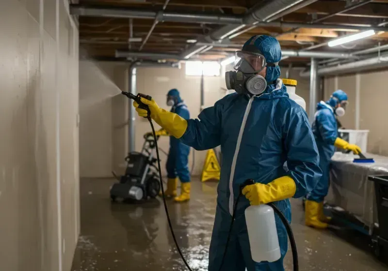 Basement Sanitization and Antimicrobial Treatment process in San Jose, CA