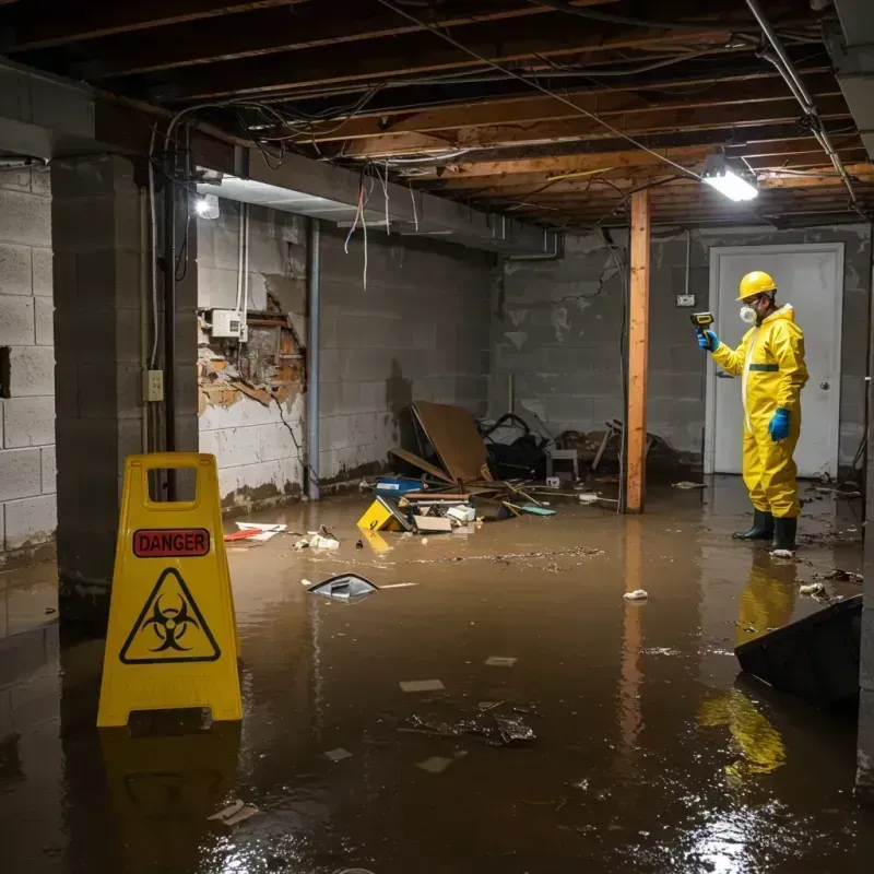 Flooded Basement Electrical Hazard in San Jose, CA Property